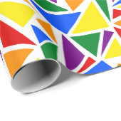 Kleurrijke Abstracte Klassieke LGBTQ-regenboogvlag Cadeaupapier (Rol Hoek)