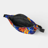 Kleurrijke abstracte kleur golvend heuptasje (Open)