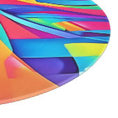 Kleurrijke Abstracte Kleurgolfkunst Snijplank (Hoek)