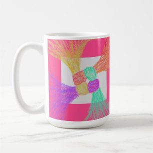 Kleurrijke Abstracte Koffiemok