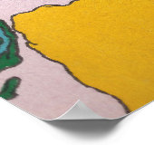 Kleurrijke Abstracte kosmische creatie art design Poster (Hoek)