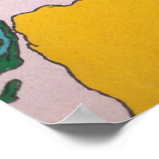 Kleurrijke Abstracte kosmische creatie art design Poster (Hoek)