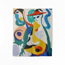 Kleurrijke Abstracte Kubistische Surrealistische F