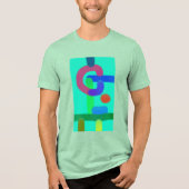 Kleurrijke Abstracte Kunst 13 Tri-Blend Shirt (Voorkant)