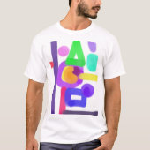 Kleurrijke Abstracte Kunst 14 T-shirt (Voorkant)