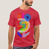 Kleurrijke Abstracte Kunst 15 T-shirt (Voorkant)