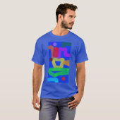 Kleurrijke Abstracte Kunst 19 T-shirt (Voorkant volledig)