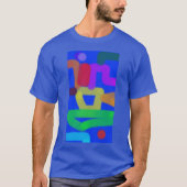 Kleurrijke Abstracte Kunst 19 T-shirt (Voorkant)