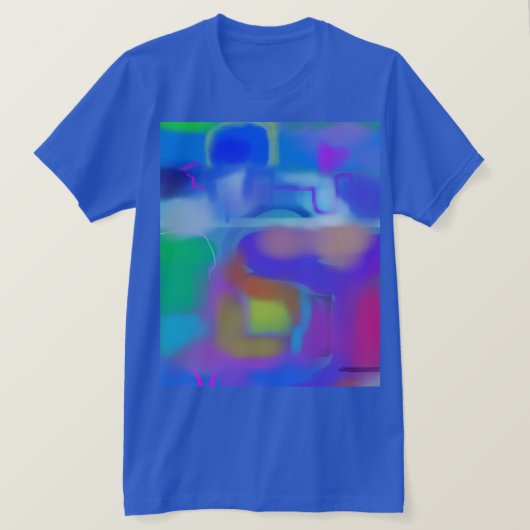 Kleurrijke Abstracte Kunst 1 T-shirt (Design voorkant)
