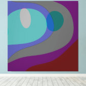 Kleurrijke Abstracte kunst 613 Canvas Afdruk (Insitu (Houten vloer))