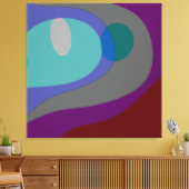 Kleurrijke Abstracte kunst 613 Canvas Afdruk (Insitu (Woonkamer))