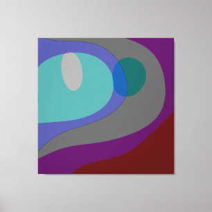 Kleurrijke Abstracte kunst 613 Canvas Afdruk