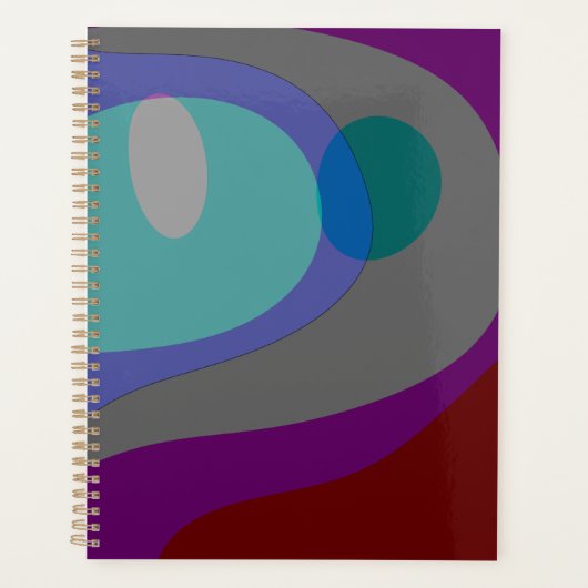 Kleurrijke Abstracte kunst 613 Planner (Voorkant)