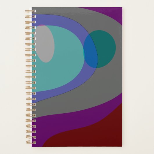Kleurrijke Abstracte kunst 613 Planner (Voorkant)