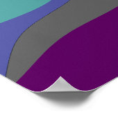 Kleurrijke Abstracte kunst 613 Poster (Hoek)