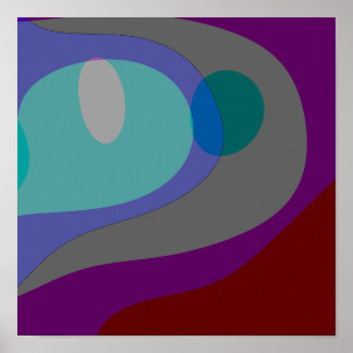 Kleurrijke Abstracte kunst 613 Poster
