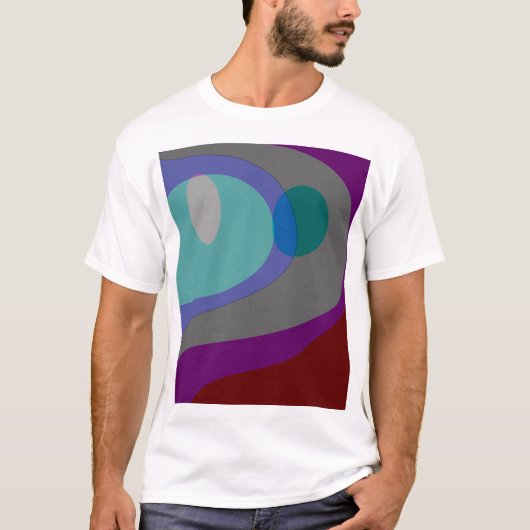 Kleurrijke Abstracte kunst 613 T-shirt (Voorkant)