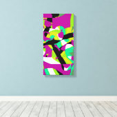 Kleurrijke abstracte kunst 7 canvas afdruk (Insitu (Houten vloer))