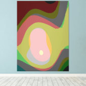 Kleurrijke Abstracte Kunst 921 Canvas Afdruk (Insitu (Houten vloer))