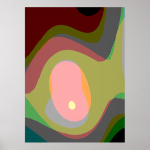 Kleurrijke Abstracte Kunst 921 Poster