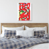 Kleurrijke abstracte kunst 9 canvas afdruk (Insitu (Slaapkamer))