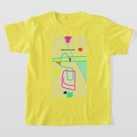 Kleurrijke Abstracte Kunst 9 T-shirt (Laagn)