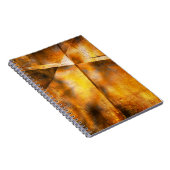 kleurrijke abstracte kunst achtergrond notitieboek (Rechterzijde)