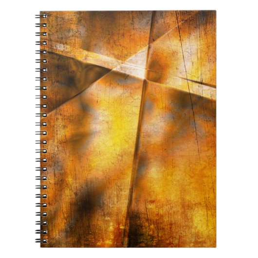 kleurrijke abstracte kunst achtergrond notitieboek (Voorkant)