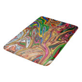 Kleurrijke abstracte kunst badmat (Gekanteld)