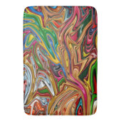 Kleurrijke abstracte kunst badmat (Voorkant Verticaal)