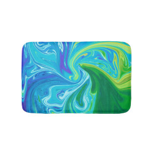 Kleurrijke abstracte kunst badmat