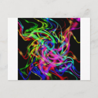 kleurrijke abstracte kunst briefkaart
