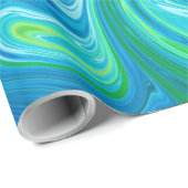 Kleurrijke abstracte kunst cadeaupapier (Rol Hoek)