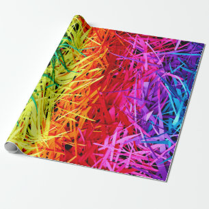 Kleurrijke abstracte kunst cadeaupapier