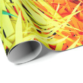 Kleurrijke abstracte kunst cadeaupapier (Rol Hoek)