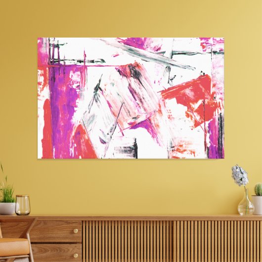 kleurrijke abstracte kunst canvas afdruk (Insitu (Woonkamer))