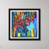 Kleurrijke Abstracte kunst Canvas Afdruk (Voorkant)