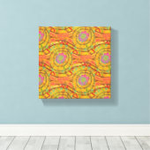 Kleurrijke Abstracte kunst Canvas Afdruk (Insitu (Houten vloer))