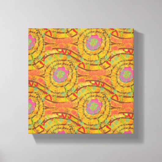 Kleurrijke Abstracte kunst Canvas Afdruk (Voorkant)