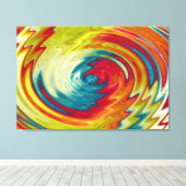 Kleurrijke Abstracte kunst Canvas Afdruk (Insitu (Houten vloer))