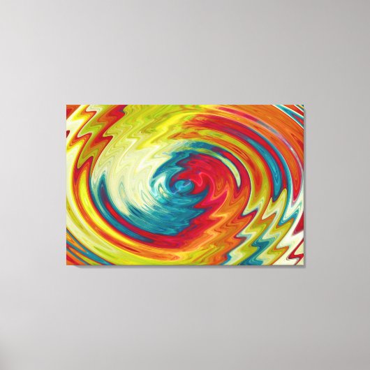 Kleurrijke Abstracte kunst Canvas Afdruk (Voorkant)
