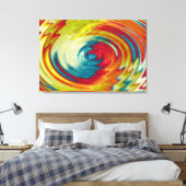 Kleurrijke Abstracte kunst Canvas Afdruk (Insitu (Slaapkamer))