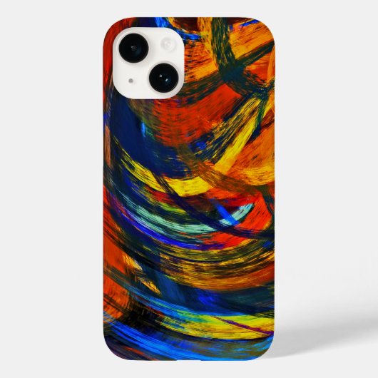 Kleurrijke Abstracte kunst Case-Mate iPhone Case (Achterkant)