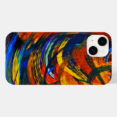 Kleurrijke Abstracte kunst Case-Mate iPhone Case (Achterkant (horizontaal))