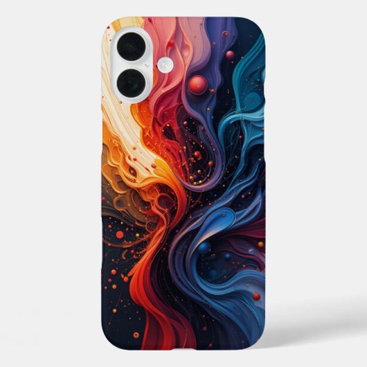 Kleurrijke Abstracte kunst Case-Mate iPhone Case (Achterkant)