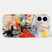 Kleurrijke Abstracte kunst Case-Mate iPhone Case (Achterkant (horizontaal))