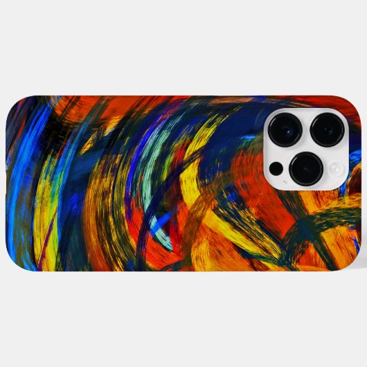 Kleurrijke Abstracte kunst Case-Mate iPhone Case (Achterkant (horizontaal))