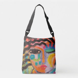 Kleurrijke Abstracte kunst Crossbody Tas