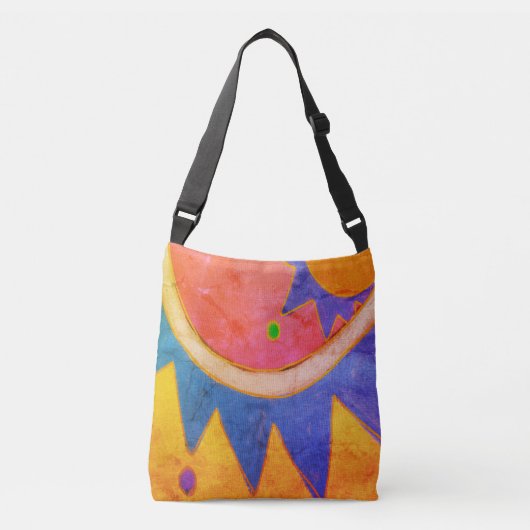 Kleurrijke Abstracte kunst Crossbody Tas (Voorkant)