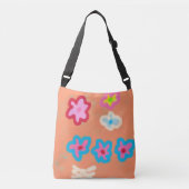 Kleurrijke Abstracte Kunst Crossbody Tas (Voorkant)